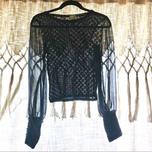 Free People Tops - Sheer lace top from Free People Free People Tops - Sheer lace top from Free People